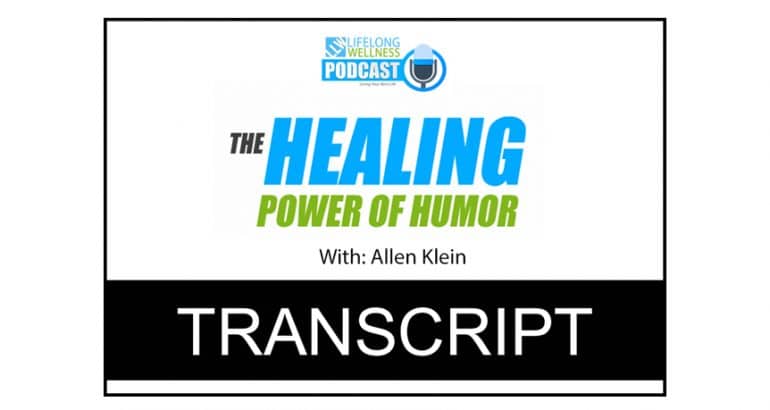 The Healing Power Of Humor Transcript