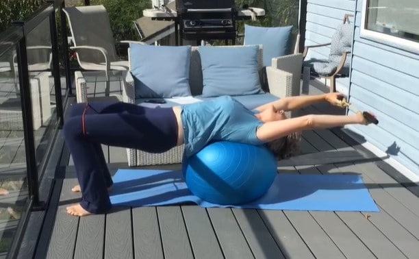 Leaning Back on Stability Ball