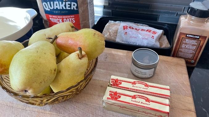 Ingredients- Yummy Pear Crumble
