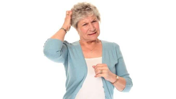 senior-woman-scratching-head- Tips to Soothe Senior Itch