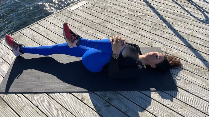 Single Knee to Chest 1- Bed Yoga for Tight Hips