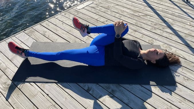 Single Knee to Chest 2- Bed Yoga for Tight Hips