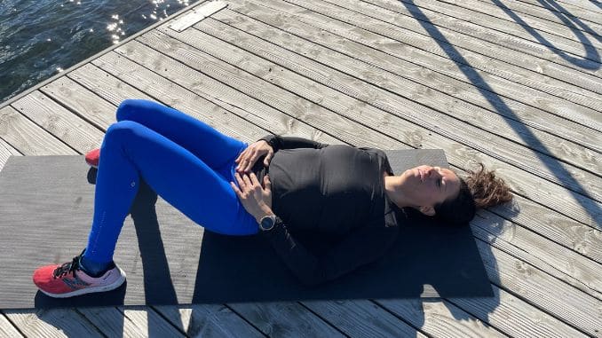 Warm-up – Breaths & Constructive Rest- Bed Yoga for Tight Hips