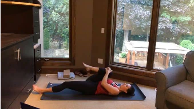 Single Knee to Chest- Yoga Poses for Decreasing Back Pain