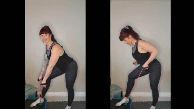 Bend - Over Rows - Resistance Bands Exercises 