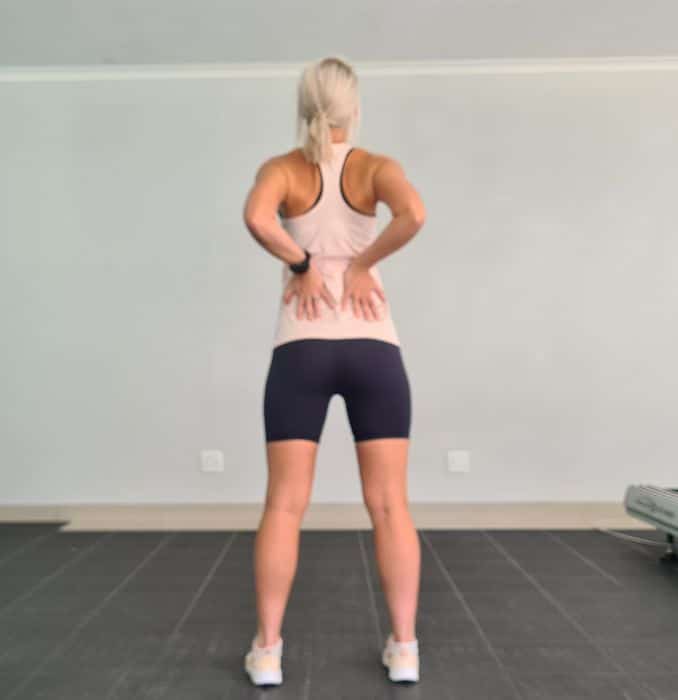 Back Stretches Variation 3 Posterior view