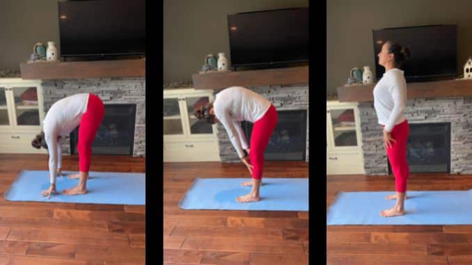 Forward Fold with Roll Up - Morning Stretches