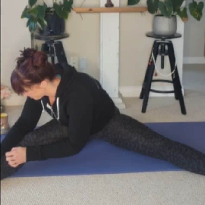 Seated Wide-Legged Side Bend