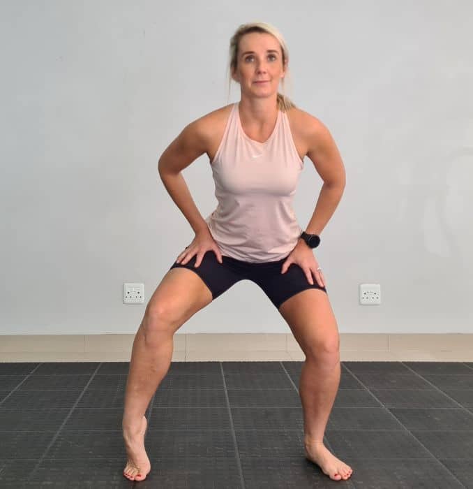 Squat with Single Heel Lifts 3