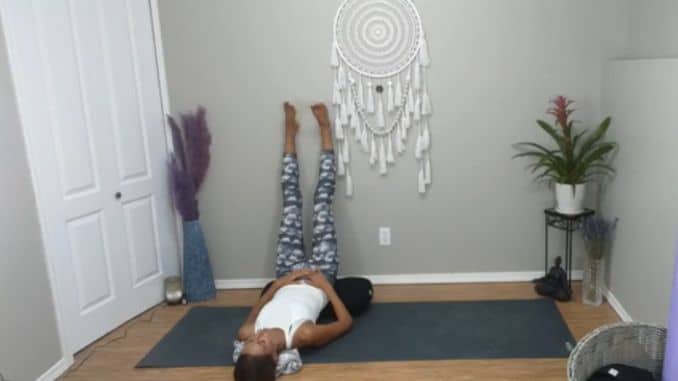 Legs Up on the Wall - Restorative Yoga Poses