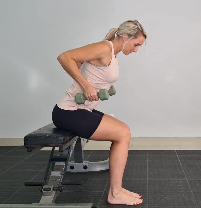 Seated Bend Over Rows 2