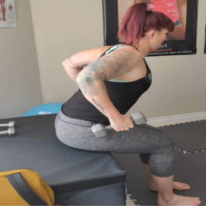 Seated Bend Over Rows 2