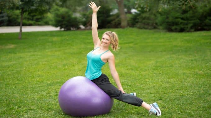 Stability Ball Exercises into your mini breaks