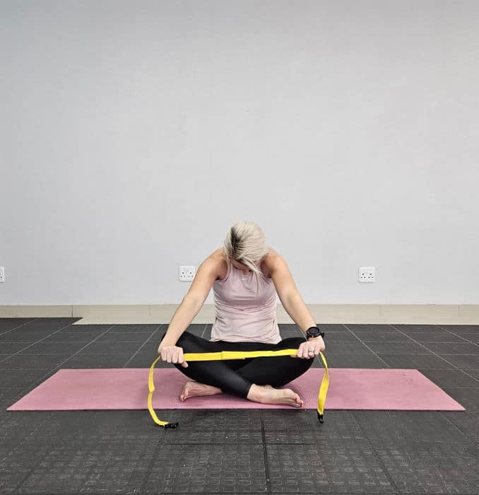 Mid Back Stretch 2 - Yoga Strap Stretches 