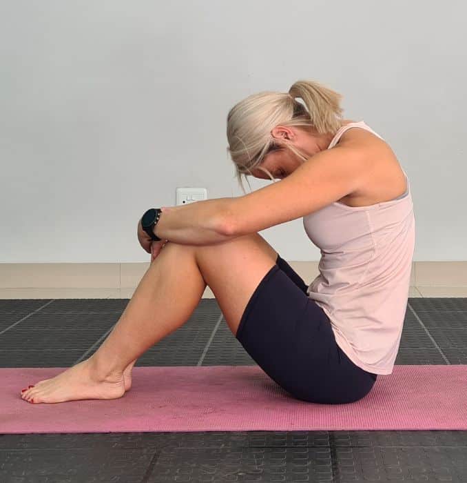 Seated Neck and Back Stretch