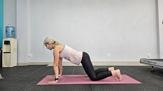 Child’s Pose with Modified Plank End