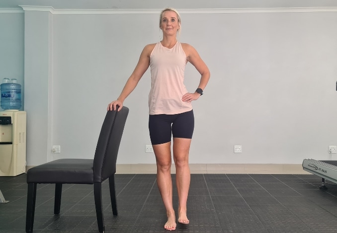 Lateral Leg Lift with Chair