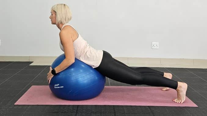 Stability Ball Back Extension End
