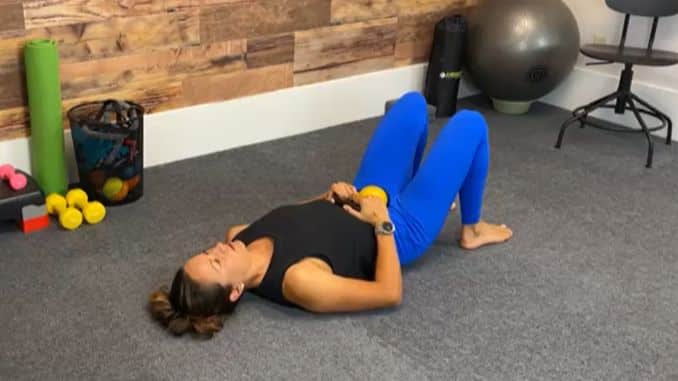 weighted glute bridges - start - Posterior Chain Exercises
