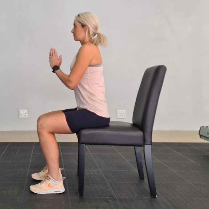 Variation 1 - Chair Squats - Pilates Leg Exercises