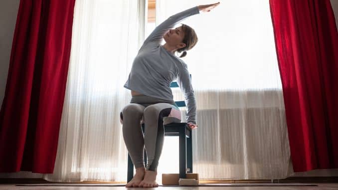 woman-yoga-sitting-chair