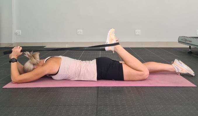 Supine Quad Stretch - Vastus Lateralis Stretch